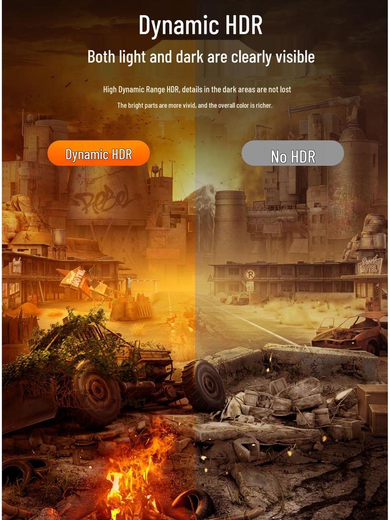 DP 2.1 Gaming Cable: 16K HD Video Cable Compatible with 8K/4K for Computer Graphics Card Display