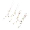 Sweet Bell Orchid Tassel Phone Lanyard For Girls Flowers Cell Phone Chains Strap Bag Pendant Decoration