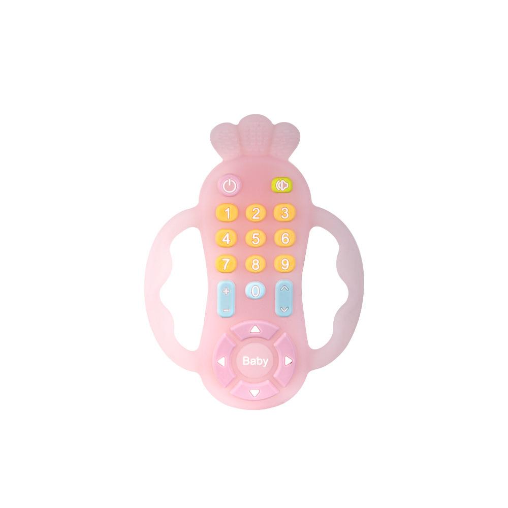 Simulated Remote Control Teether Baby Pacifier Anti-Thumb-Sucking Soothing Toy for Chewing and Stress Relief