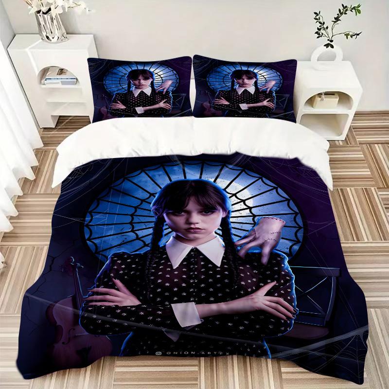 Gothic Spider Web Mystery Print 3Pcs Bedding Setduvet Cover With 2 Bedropillowcase Home Birthday Gift