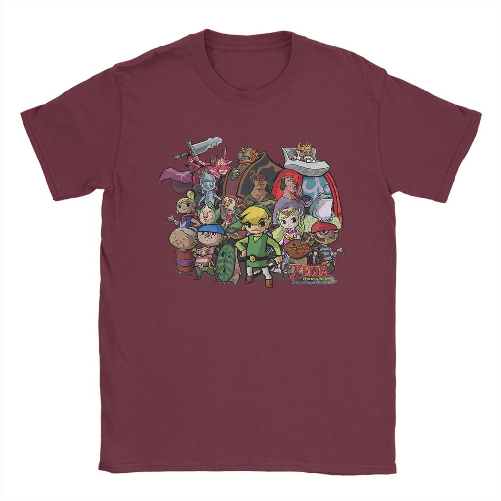Zeldas The Windwaker Group Shot T Shirts Unisexs 100 Cotton Funny TShirt Crewneck Tee Shirt Short Sleeve Clothes Birthday Gift