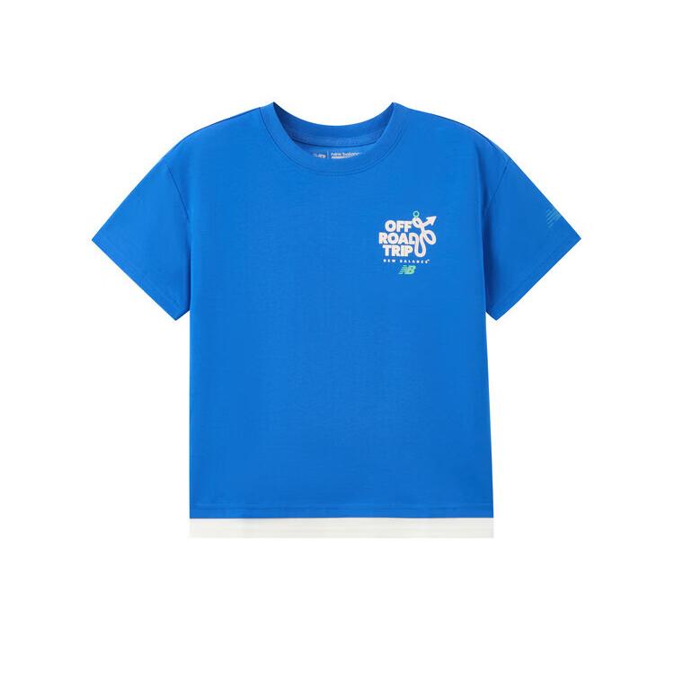 New Balance T Shirt Children Aged 3 7 Years Old 7EF21043-BL 110