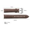 18mm 20mm 22mm 24mm High Quality Cowhide Watchband Soft Material Watch Band Wrist Strap with Silver Stainless Steel Buckle