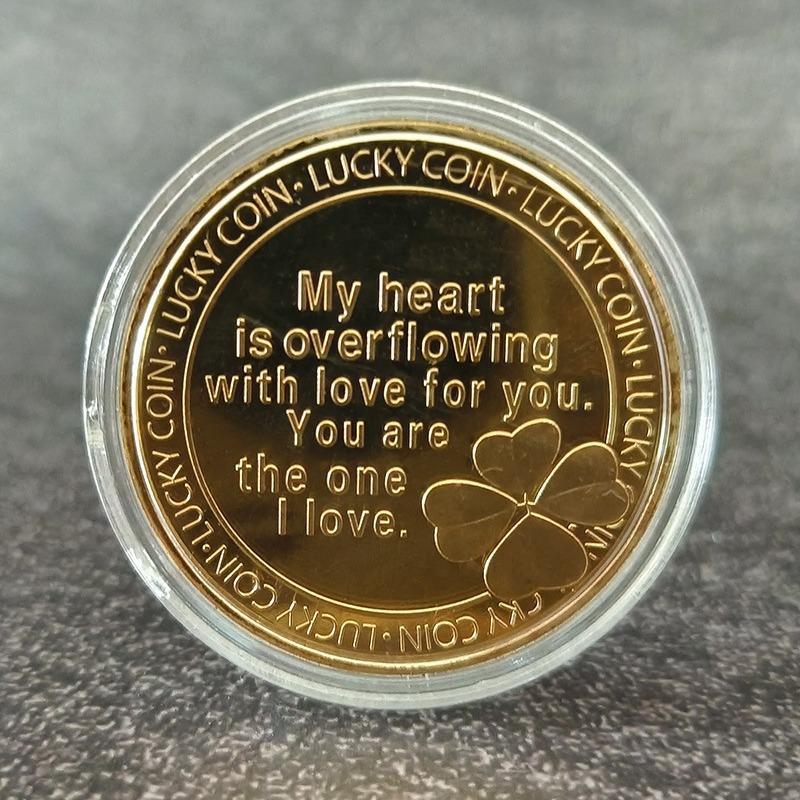Rose Commemorative Coin - Lucky Gold Coin, Commemorative Medal, Commemorative Coin Gift, Valentine's Day Gift