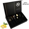 24Pcs Tableware Sets Stainless Steel Cutlery Spoon Fork Knife Mirror Dinnerware Kitchen Western Silverware Gift Box Set Flatware