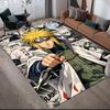 Naruto Minato Theme Anti-Slip Rug, Rectangular Carpet for Bedroom, Living Room & Game Area