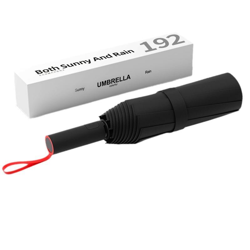 192 bone storm-resistant umbrella, enlarged, thickened and reinforced automatic umbrella, boys folding sun umbrella, women's shading and sun protectio
