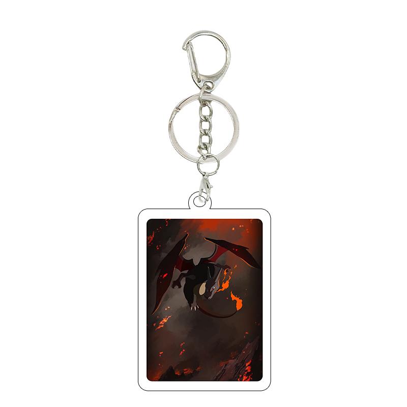 1pc Anime Charizard Mewtwo Gardevoir Cartoon Cool Game Characters Self Made Acrylic Keychain 5cm Pendant Decor Gifts Wholesale