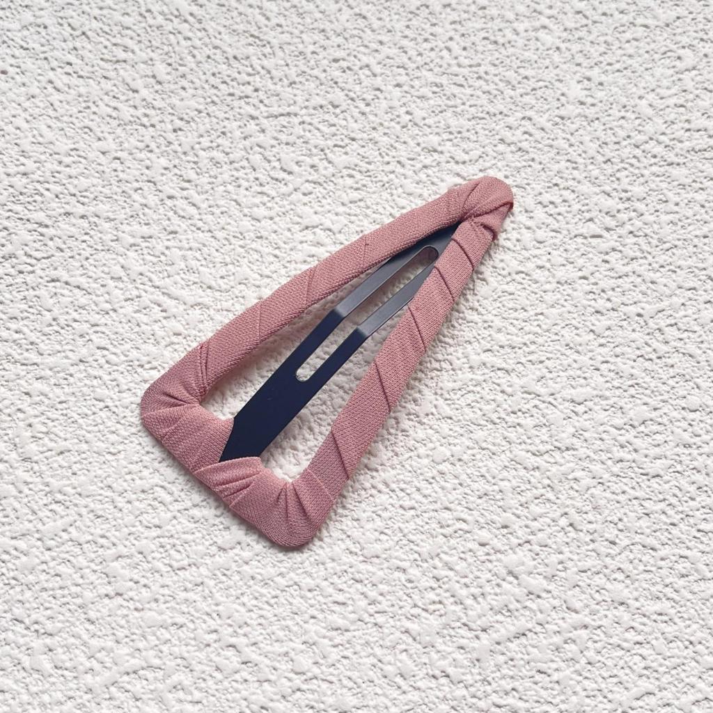 Hand-Wrapped Minimalist Black Fringe Korean Style Hair Clip