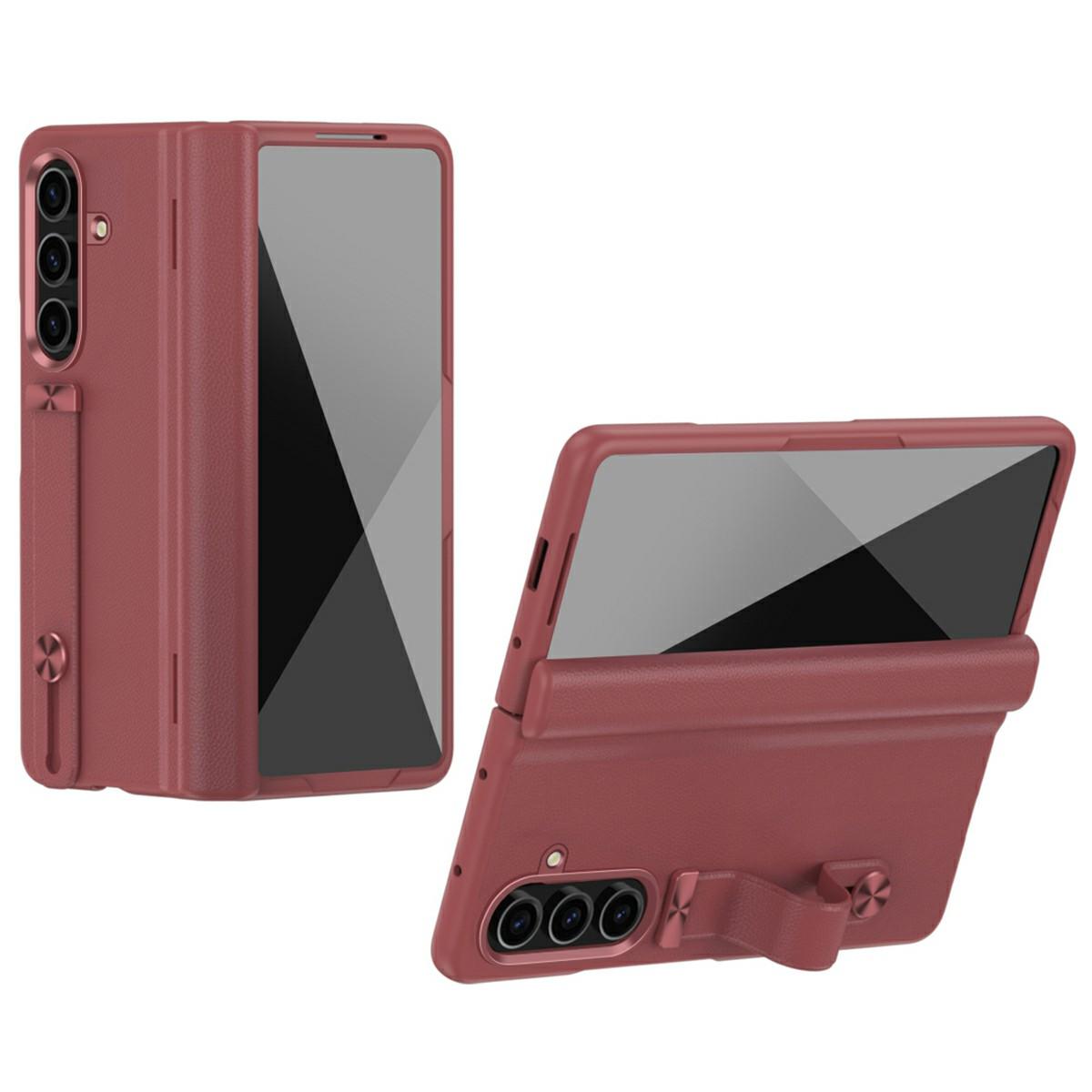 

For Samsung Galaxy Z Fold7 5G Kickstand Case Anti-Drop Hard PC Phone Cover Red