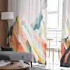Pictură Abstractă în Ulei Ilustrație Munte Perdele Tulle Fereastră pentru Living Dormitor Hotel Decorațiune de Lux Perdele Transparente