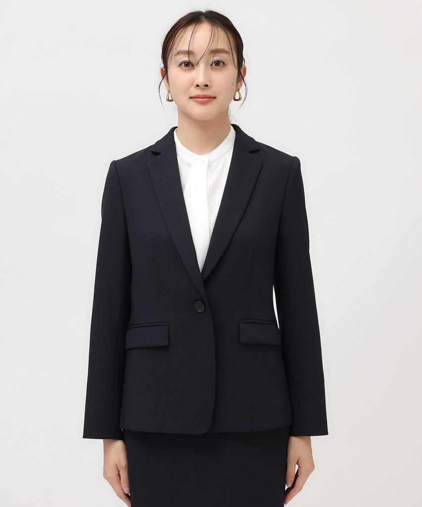 Untitled Worsted Calze Tailored Jacket Navy 02 Perfect for Entrance and Graduations (15349310) Women's (094) (M) - Commuting, Ceremonies,