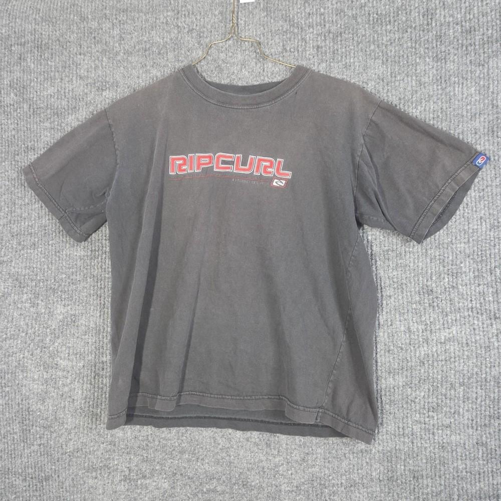 

Rip Curl Men’s ; Medium Black Surf Skate Tee; Vintage Style Logo Graphic Unisex T-Shirt L
