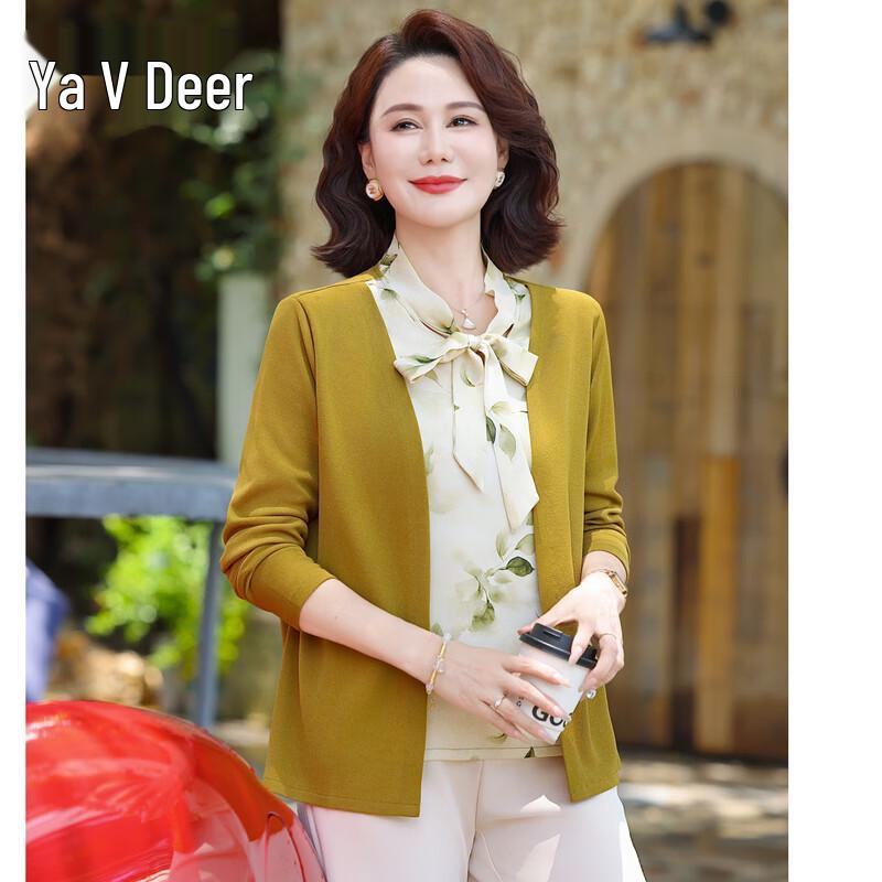 

Yalu 2025 Women s Faux Two-Piece Knit Top XL