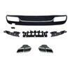 Mercedes W205 Sport Model C63 Style Rear Diffuser Tailpipe Upgrade for C180L, 200L, 260L AMG Exhaust.