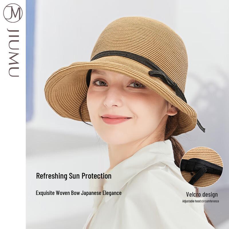 JIUMU Versatile Straw Fisherman Sun Hat M