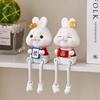 Aesthetic Home Decoration Accessories Hanging Feet Lucky Cat Figurines Living Room Porch TV Cabinet Decor Lovely Cat Decoration