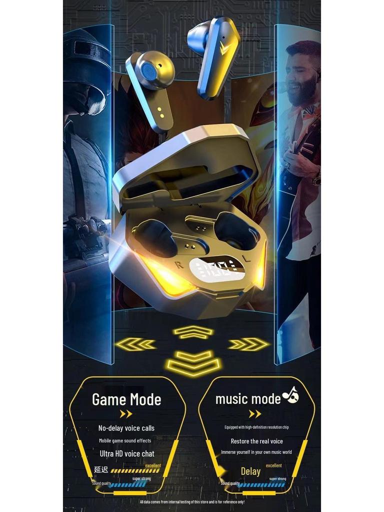 X15 Cross-Border Bluetooth Gaming Headset - Low Latency, Low Power with Digital Display
