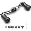 HEIGHTEN Reel Handle with 19mm Compatible with and Abu Garcia Baitcasting Arch Pillar Series Dark 88mm/90mm/105mm Knob, Shimano, Daiwa, Reels, (90mm -