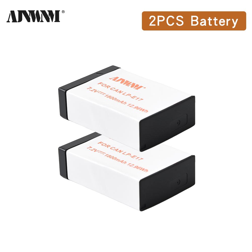 1800mAh LP-E17 LP E17 Camera Battery with USB Cable Charger for Canon EOS RP 200 250D M3 M5 M6 750D 760D T6i T6s 800D 8000D 77D Kiss X8i