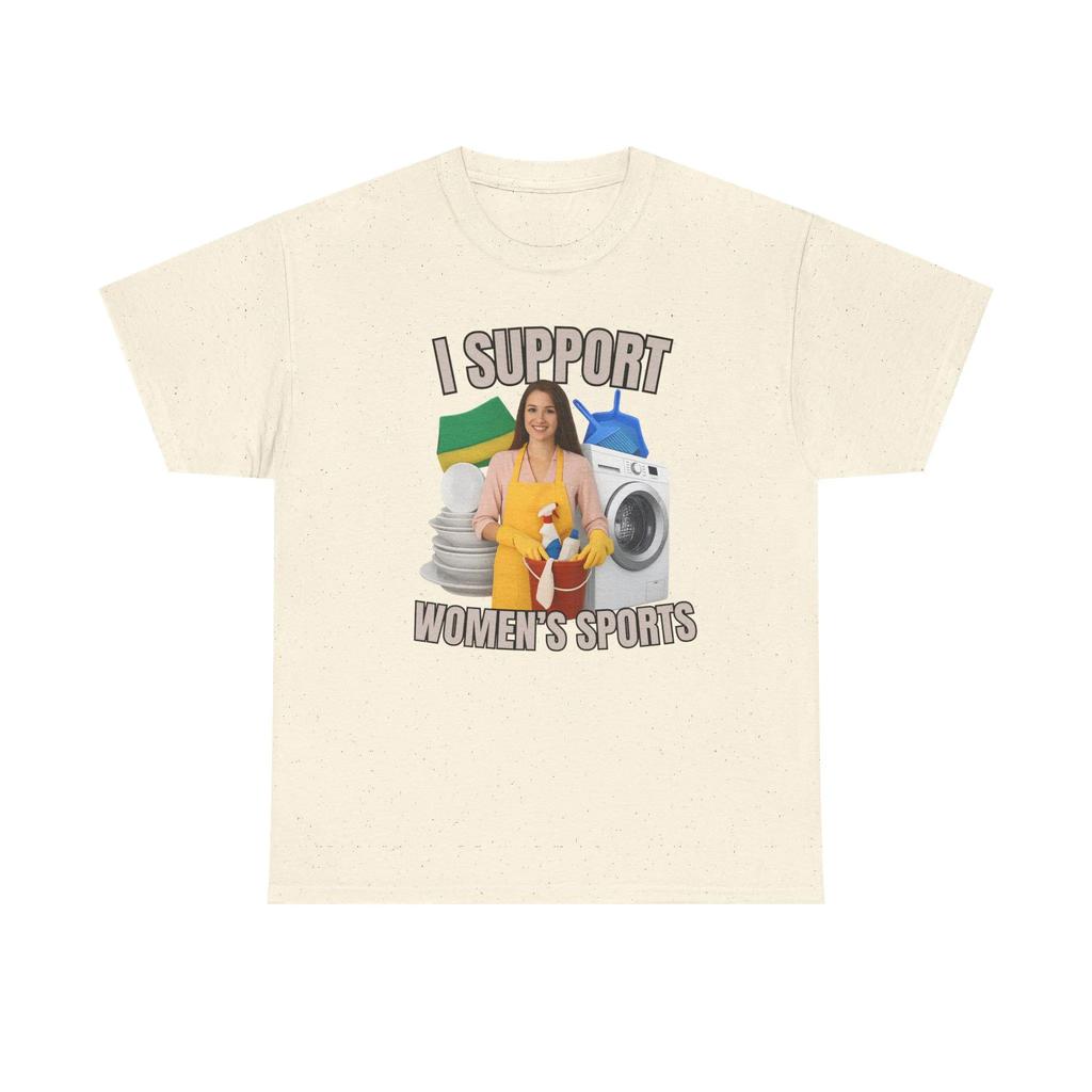 2026 Men I Support Women's Sports T Shirt Unisex Women Oversize Tee Streetwear Casual Short Sleeve Funny Sarcastic Humor Gen Z Humor Casual T-shirt