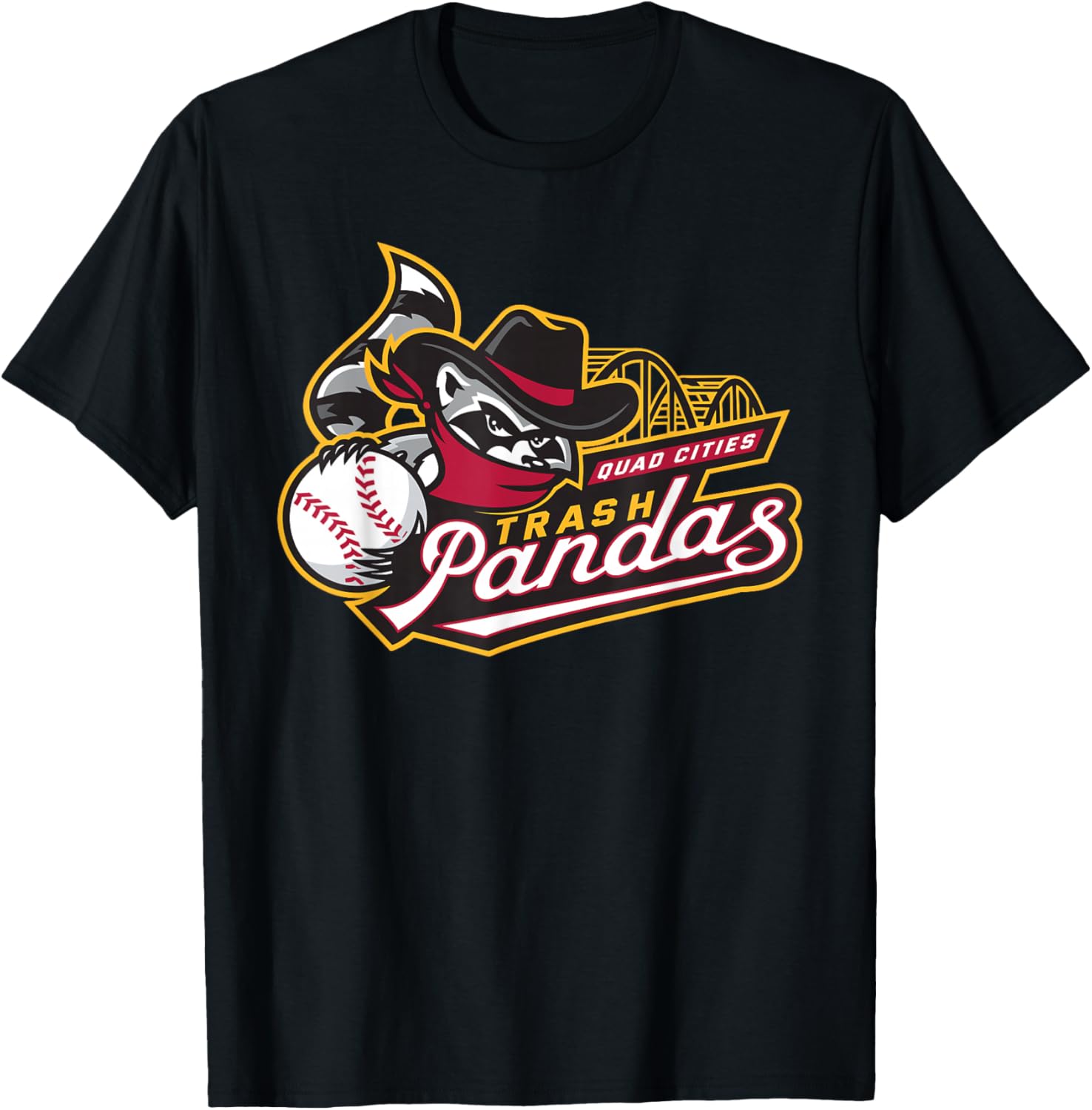 Quad Cities River Bandits/Trash Pandas T-Shirt S разноцветный