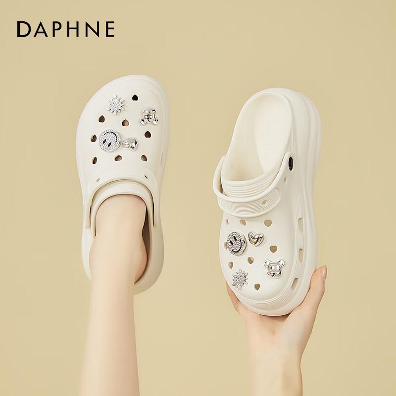 DAPHNE Women s Puff Style Platform Beach Sandals EU 36 бежевый