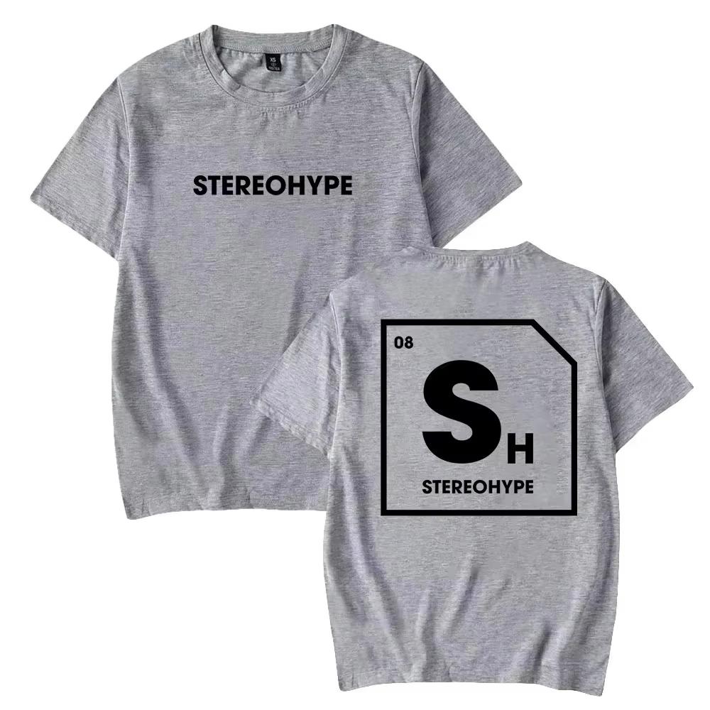 Mode Freizeitbekleidung Herrenhemden James Hype Stereohype T-Shirt Rundhalsausschnitt Kurzarm Sweatshirt Hip Hop Kleidung Kinder Damen Oberteil