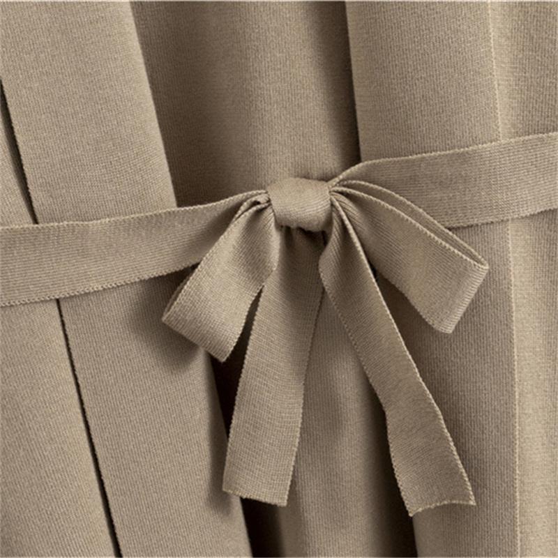 Costum de Toamnă pentru Femei, Larg, Casual, de Modă, Jachetă Cardigan Tricotată, Maiou, Pantaloni cu Picior Larg, Set din Trei Piese