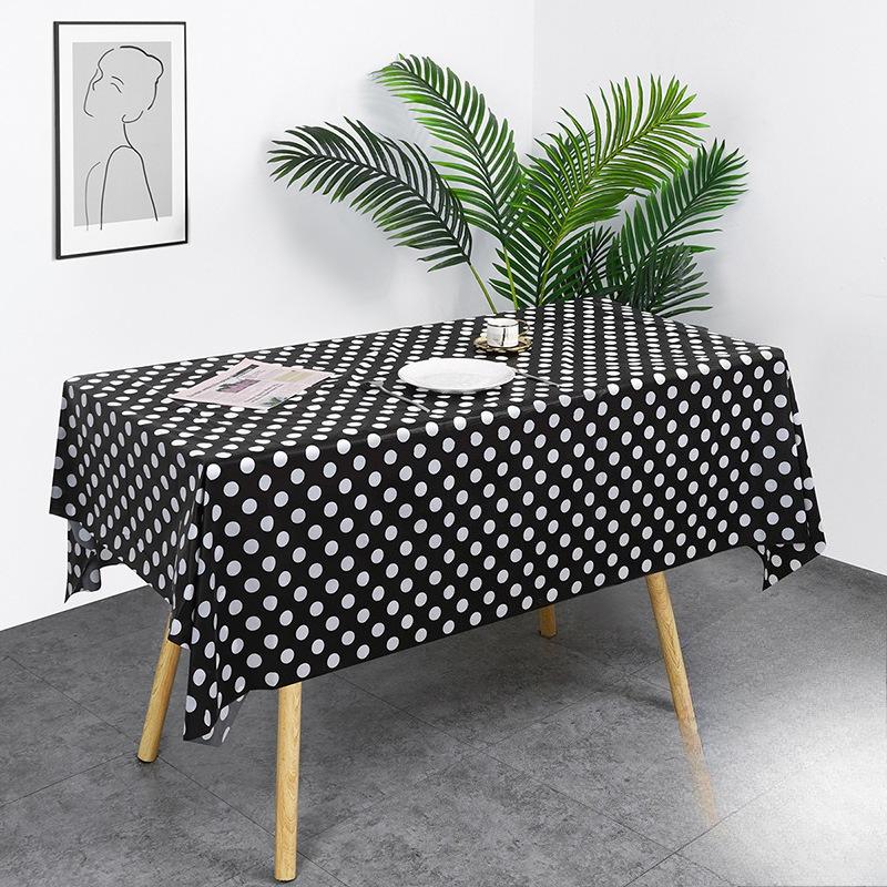1/3pcs Disposable Tablecloth Polka Dot Tablecloth Birthday Party Outdoor Picnic Desk Cloth