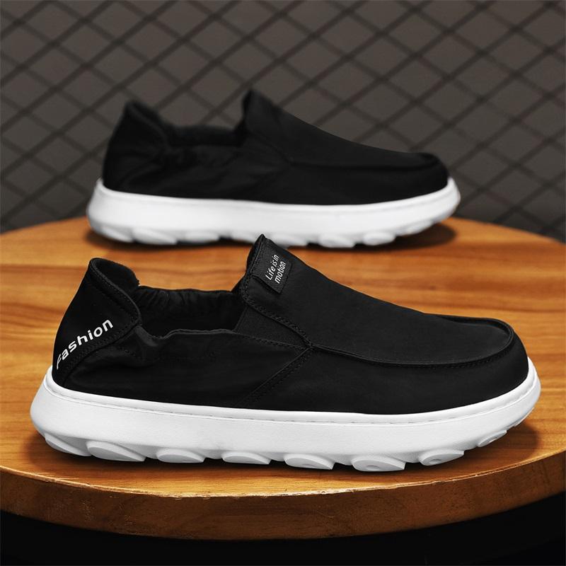Cloth shoes can be stepped on heel casual thin ice silk cloth breathable lazy board shoes 39
