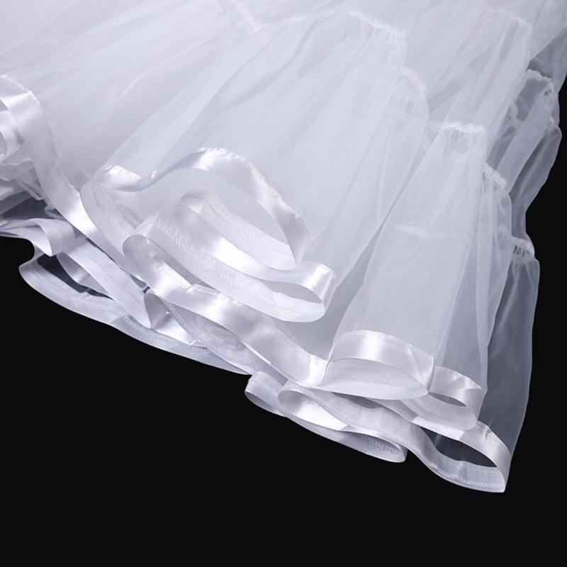 Adjustable Waist Skirt Support Long Underskirt for Cosplay Violent Lovely High Waist Petticoat for Wedding Photography