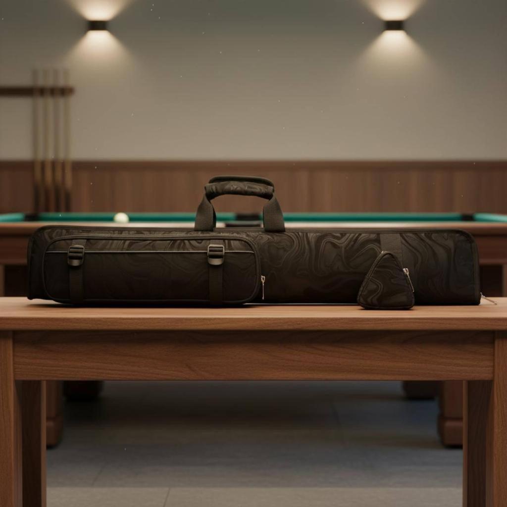 Billiard Cue Storage Case Practical PU Bag Pool Stick Protective