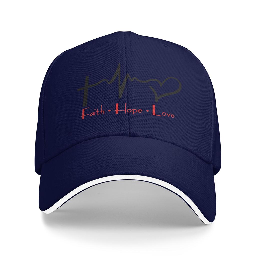 Jesus Glaube, Hoffnung, Liebe Lässige Baseballkappe Sommer Trucker-Mütze Outdoor-Sport Snapback-Kappe Damen Herren y2k Lustige Baseballkappen