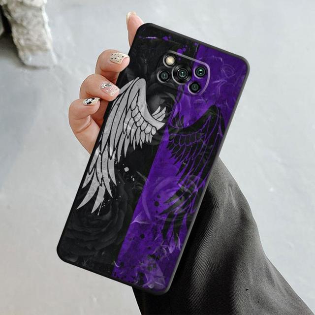 Aripi de înger și demon fete pentru Xiaomi Poco X3 Nfc X4pro X5 M3 pentru Mi 12 13 11 10 10t 8 Note10 Lite 11ultra 11t Pro F1 Cover