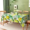 Fun Avocado Pattern Polyester Tablecloth - Decorative Table Cover for Dining Room, Lovely Home Kitchen Table Decoration