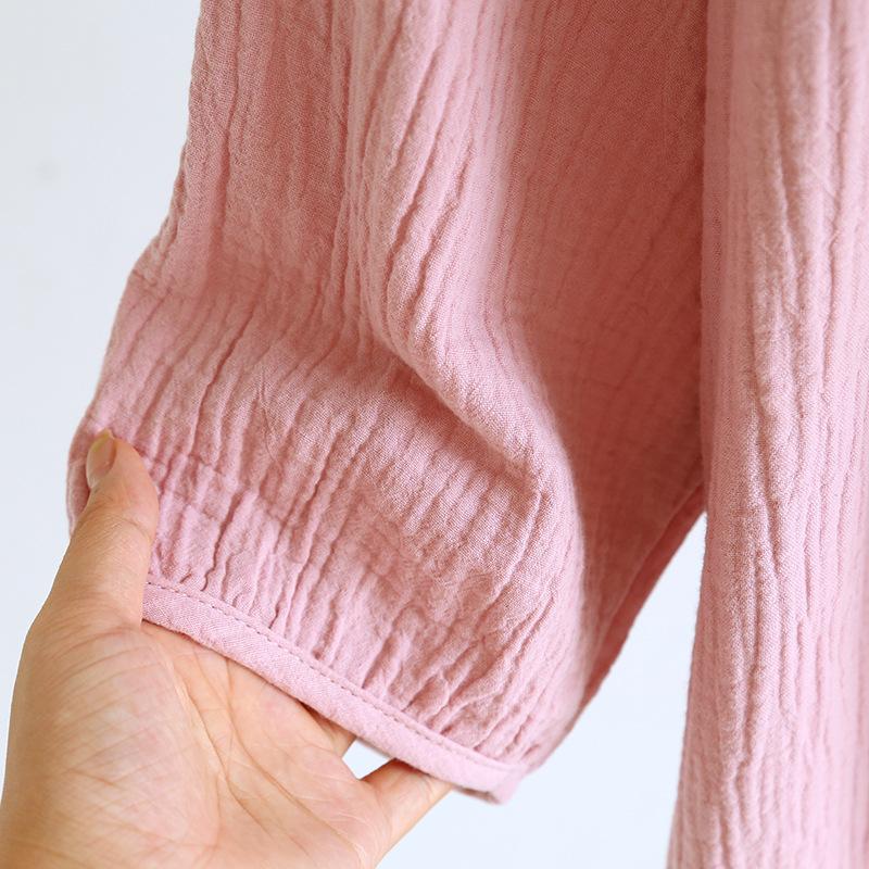 Solid Color Women's Summer Round Neck Cotton Nightgown Plus Size Loose Home Night Wear Dresses for Women Sleepwear