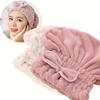 Fast Drying Hair Drying Caps Extrame Soft Ultra Absorbent Microfiber Thick Portable Cute Hair Towel Caps Towel Turban Wrap For Wet Hair Knot Dry Cap
