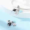 100% Copper Graduation Flowers Bachelor'S Hat Luminous Stars Charms Beads Fit Qikaola Original Bracelet Diy Jewelry