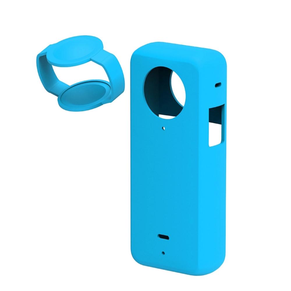Panoramatický fotoaparát silikonové ochranné pouzdro s krytkou objektivu Shockproof Kompatibilní s Insta360