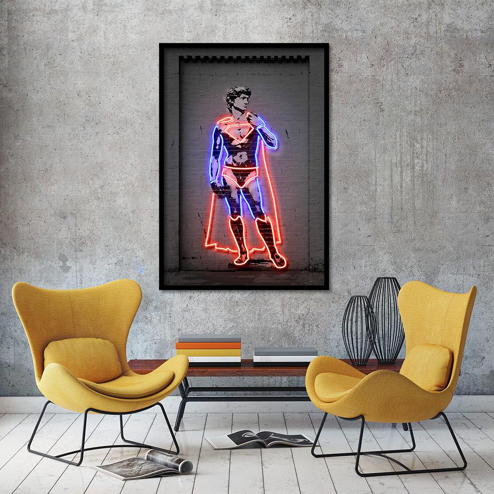 Ballerina Flamingo Canvas Painting Wall Pictures Nursery Canvas Art Print Wall Decor Street Graffiti For Home Living Room No Led