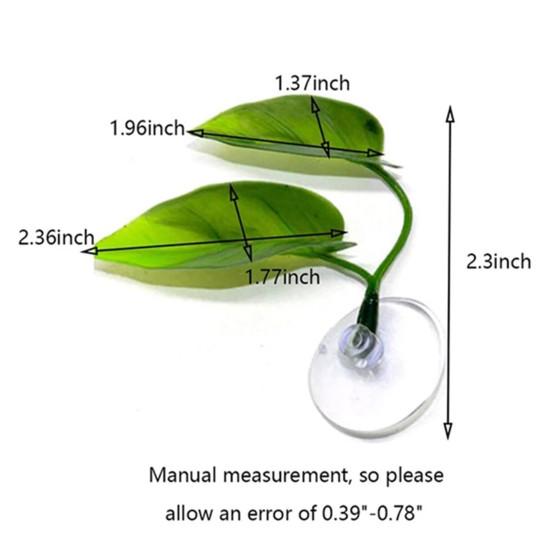 Aquarium Fish Home Tank Artificial Leaves Landscaping Plants Ornament Decoration