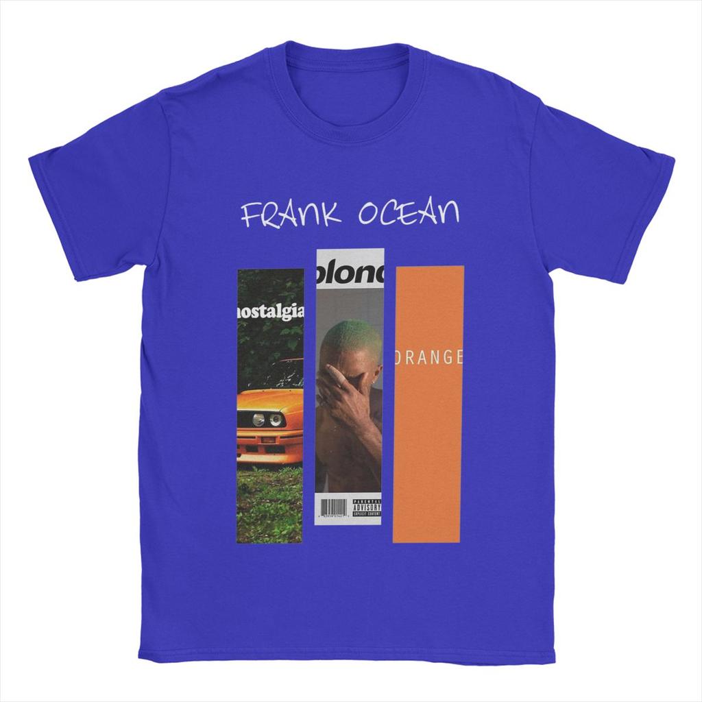 Franks Oceans Albums T-shirt voor Heren Nieuwigheid 100% Katoen T-shirts O-hals Korte Mouw T-shirts Plus Size Kleding