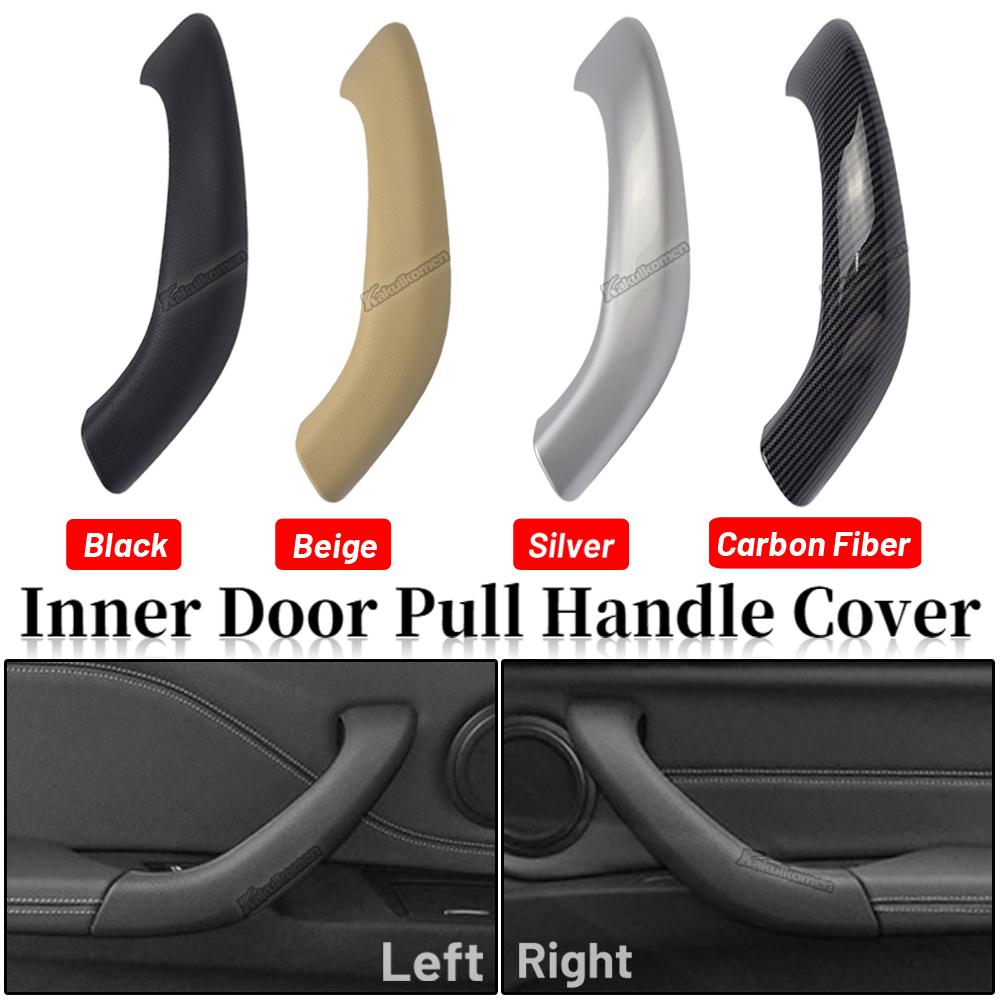 High Quality Car Inner Door Handle For BMW X1 F48 F49 2016-2019 X2 F39 2017-2020 Carbon Fiber Interior Door Handles Car Styling