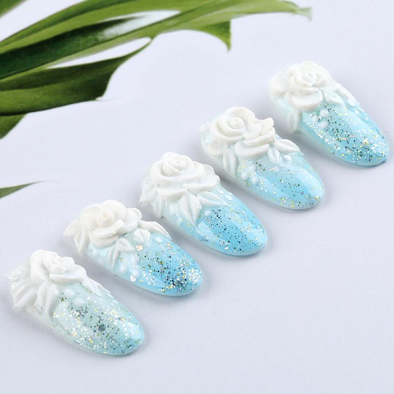 ROSALIND White Clear Pink Carve Crystal Powder Gel Acrylic Powder Set For Nail Extension Builder Tools Manicure Acrylic Nail