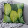 Green Ins Style Fresh Pattern Decorative Pillowcase Living Room Bedroom Square Cushion Pillowcase