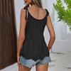 Damen Sexy Aushöhlen Strick Camisole Trendy Spaghetti Strap Sommer Tank Tops Casual Ärmellose Weste Shirts