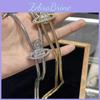 Verstelbare Zilveren Ster Hanger Ketting Voor Vrouwen Met Strass Details En Meerlagig Ontwerp