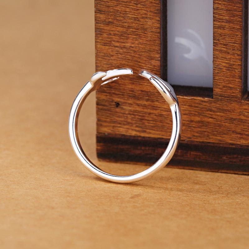 Korean Christmas Antler Open Ring - Creative Festive Finger Jewelry Gift