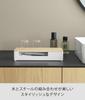 Yamazaki Lidded Amenity Small Item Storage RIN Amenity Small Item Storage Box with 10603 (Yamazaki Industries) & Box, Natural, W28.6×D12.1×H5.8cm,